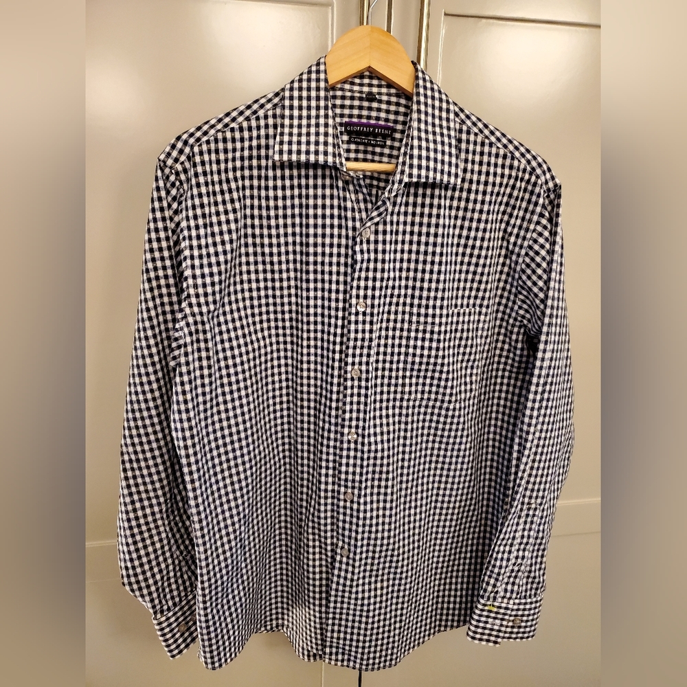 Geoffrey Beene  - Men's checkered dress shirt - sz 34/35
